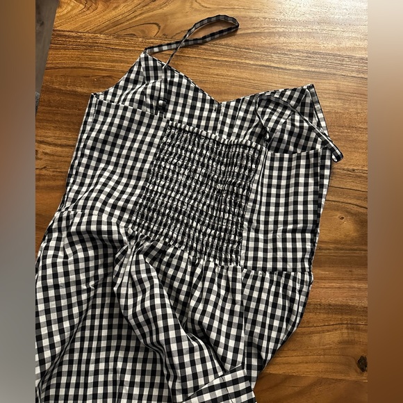 Checkered midi dress - Picture 3 of 5
